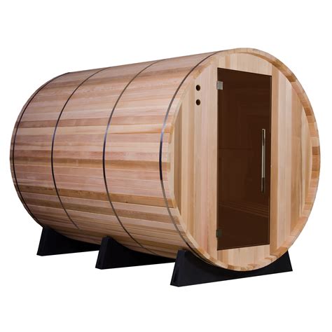 Almost Heaven Saunas Princeton Electric Barrel Sauna In Clear Cedar