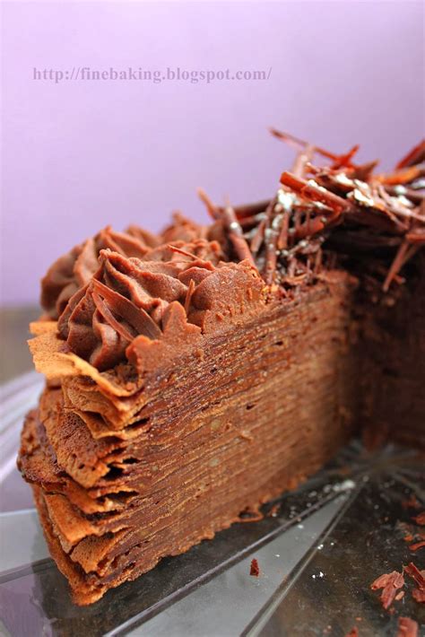 Chocolate Dust Ferrero Crepe Cake