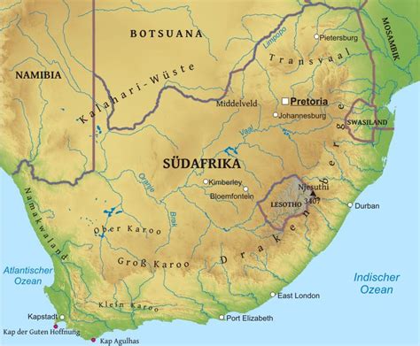 Karte Von Südafrika