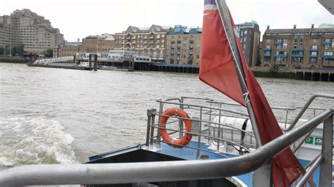 Thames Clipper Heading Toward Greenwich London 2017 07 01 Youtube