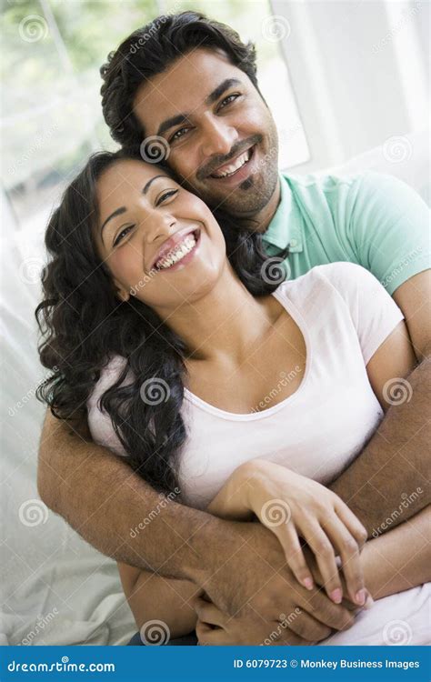 A Middle Eastern Couple Cuddling Stock Image Image Of Facial Looking
