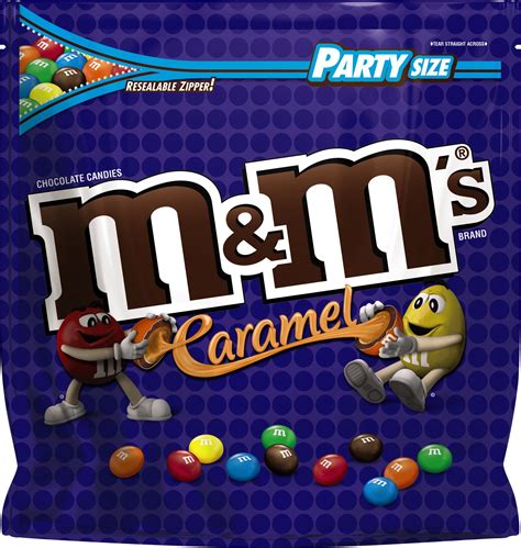 Mandms Caramel Chocolate Candy Party Size 38 Oz Bag