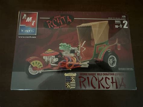 Amt Ertl George Barris’ Ricksha Wild Show Bike Trike 1 25 Scale Sealed Contents 36881319221 Ebay