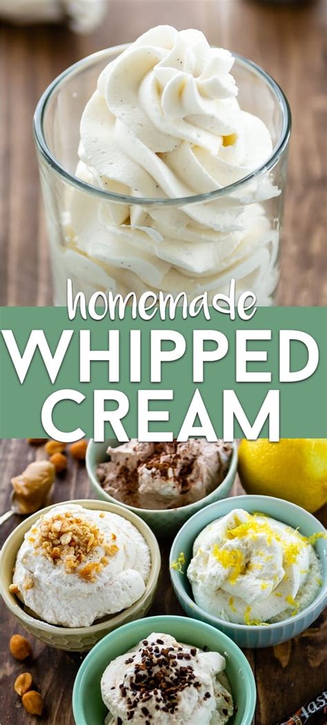 Perfect Whipped Cream Recipe With Extra Flavors Crazy For Crust