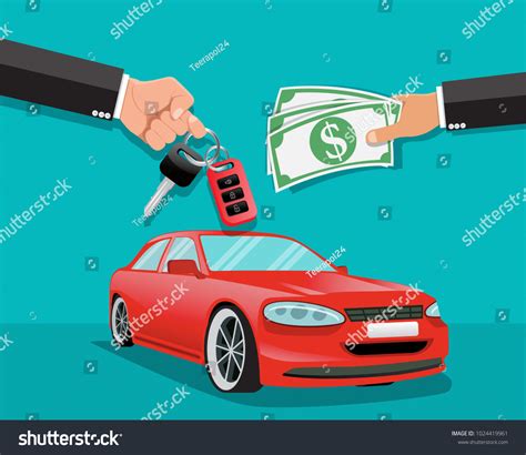 Hand Giving Car Keys Another Handcar Stock Vector Royalty Free Shutterstock