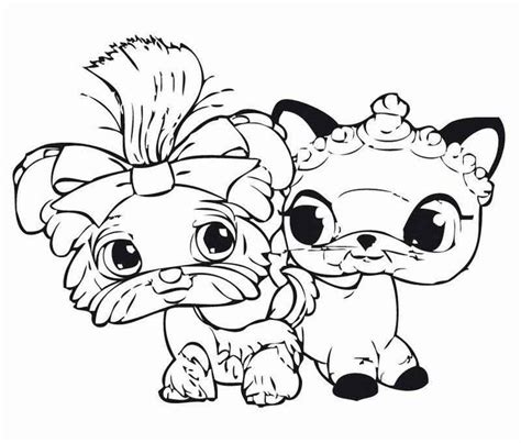 Friends Littlest Pet Shop Coloring Pages | Cat coloring page, Animal