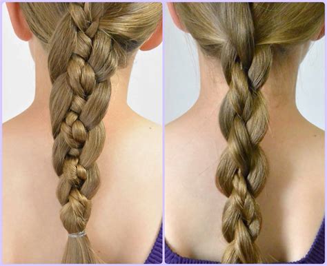 Your braid will loosen on its own throughout the day. Lace Braid into a 4 Strand Braid - Babes In Hairland