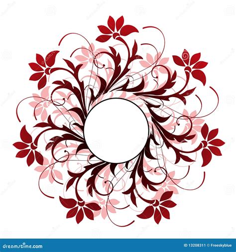 Circle And Flower Pattern Stock Illustration Illustration Of Beautiful
