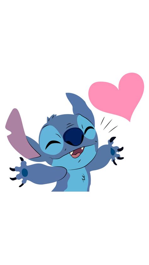 Stitch Love Sticker Cute Disney Wallpaper Love Stickers Cartoon