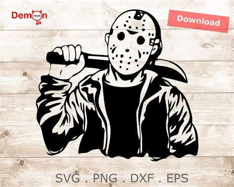 Jason Voorhees Cut File For Silhouette Cricut Cameo SVG png | Etsy