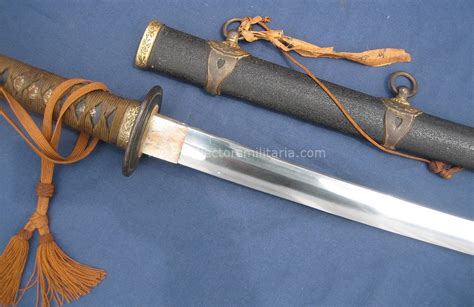 A Very Nice Imperial Japanese Naval Officers Sword With Surrender Tag