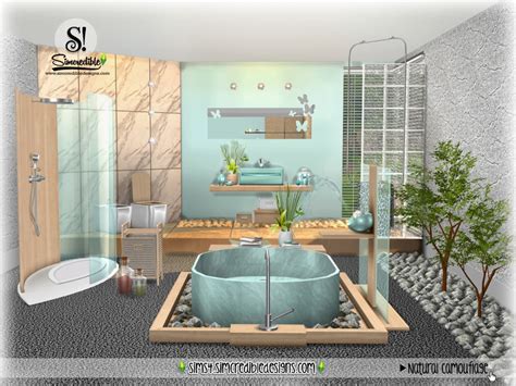 Natural camouflage bathroom set by simcredible designs. SIMcredible!'s Natural Camouflage