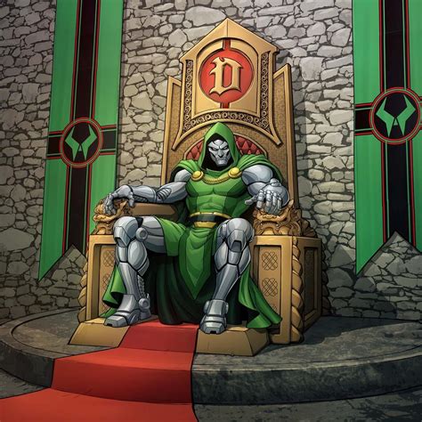 Dr Doom On The Throne By Patrickbrown On Deviantart Marvel Art Doctor Doom Art Doctor Doom