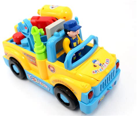Fun Building Multifunctional Take Apart Toy Tool Truck With Electric