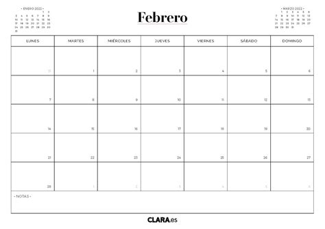 Calendario 2022 Para Imprimir Pdf Febrero Preceder Imagesee