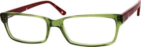 Green Acetate Full Rim Frame With Spring Hinges 3039 Zenni Optical Eyeglasses