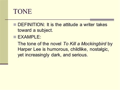 Tone Definition It Is The Attitude A Writer Takes Toward A Subject