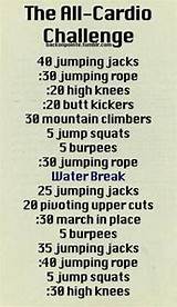 Pictures of Workout Routines Cardio