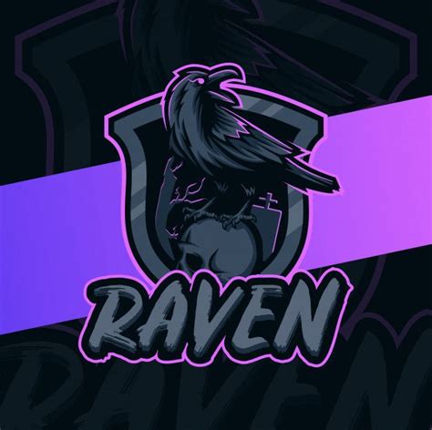 Raven Mascot Esport Logo Designs In 2021 Abstract Logo Logo Design