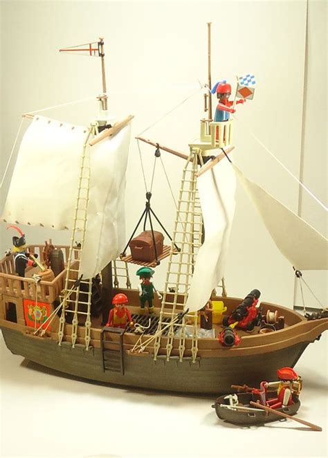 Vintage Playmobil Super Deluxe Pirate Ship 104 Playmobil Altes