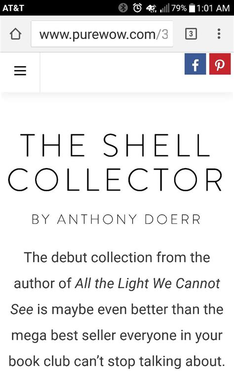 The Shell Collector Book Club Books Anthony Doerr