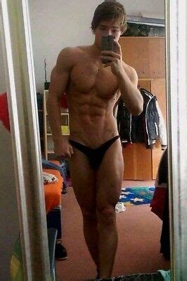 Shirtless Male Muscular Body Builder Hunk Thong Beefcake Jock PHOTO 4X6