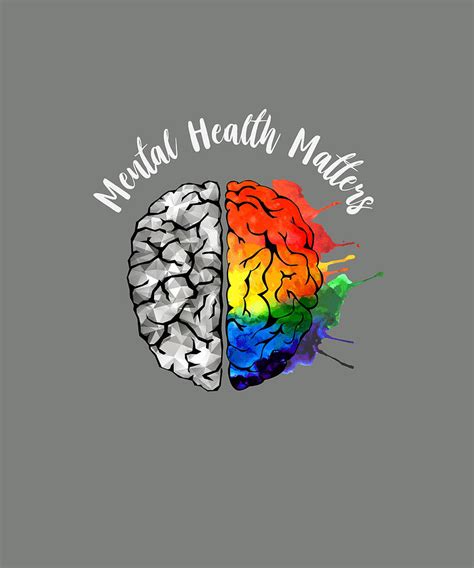 Brain Mental Health Matters Tshirt Digital Art By Felix Fine Art America