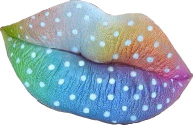 Freetoedit Rainbow Lipstick Lips Sticker By Mika Kobayashi