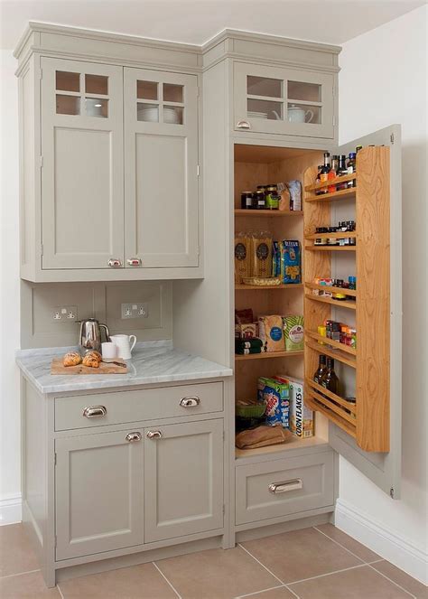 Traditional Kitchen Cabinet With Pantry Built Into It Decoist