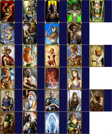 The Spriters Resource Full Sheet View Age Of Mythology Minor Gods