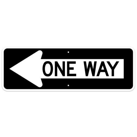 One Way Arrow Sign Left Same Day Sign