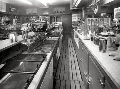 1952 Soda Fountain Shop From Behind The Counter Shorpy Historical