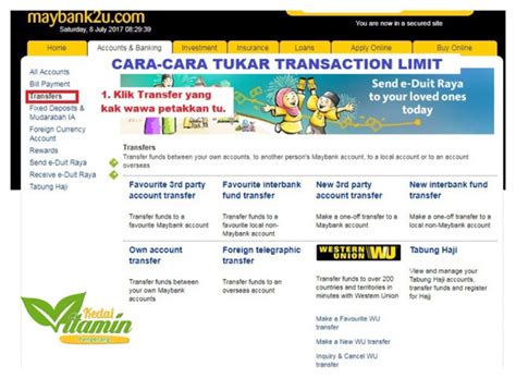 Complete the daily transaction limit update request form (pdf) and mail the completed form to us. Cara Tukar Transaction Limit Maybank2u ~ VITAMIN WAWA ...