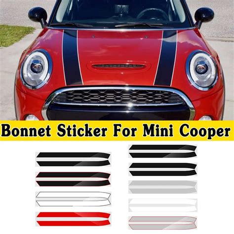 Glossy Matte Engine Bonnet Hood Trunk Stripe Trim Sticker Line Decals