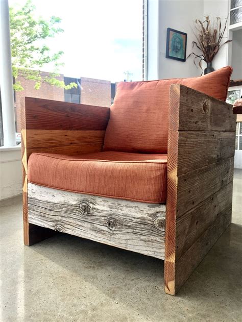 Barn wood Chair created by local artist Brain Peck | Chair, Wood chair
