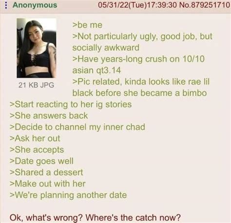 Anon S Love Life Becomes Too Good To Be True R Greentext Greentext Stories Know Your Meme