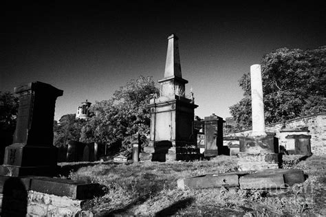Old Calton Cemetery Burial Ground Edinburgh Scotland Uk United Kingdom