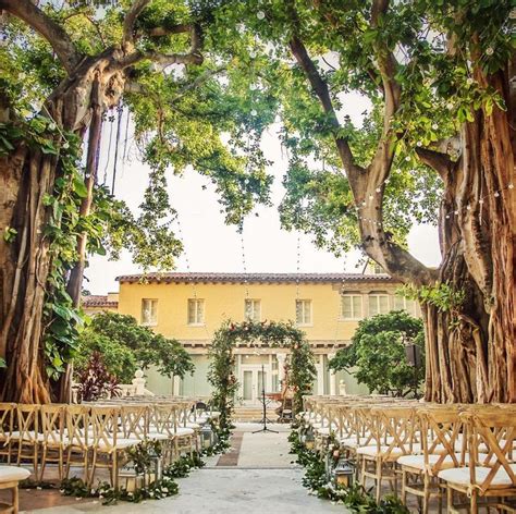 The Addison Of Boca Raton Florida Wedding Ceremony Banyan Trees Outdoor Venue Histor