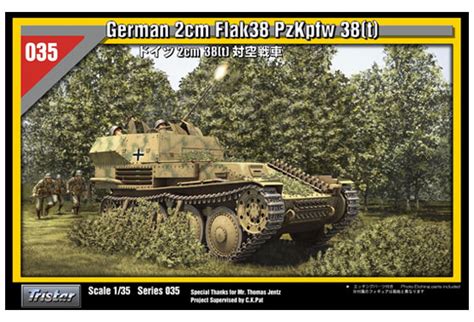 German 2cm Flak38 Pzkpfw 38t Tristar 35035 Net Maquettes