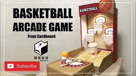 環保爸爸 Stem Home Hk Diy Basketball Arcade Game Using Cardboard Youtube