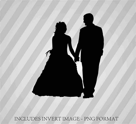 Married Couple Silhouette Svg
