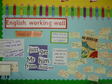 Gospel Oak Primary And Nursery School Camden Working Wall Literacy