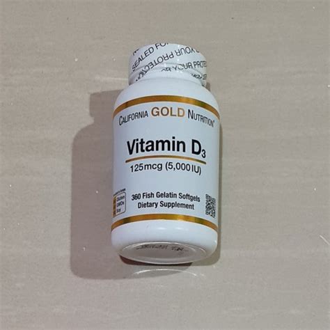 Jual California Gold Nutrition Vitamin D3 5000 Iu 125 Mcg 360 Softgels