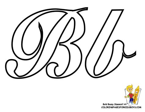 Classic Coloring Pages Alphabet Cursive Letters Free Numbers