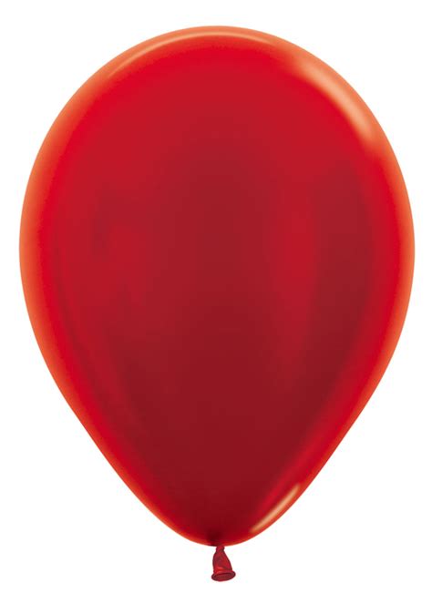 Metallic Pearl Red Party Balloons Pack 50