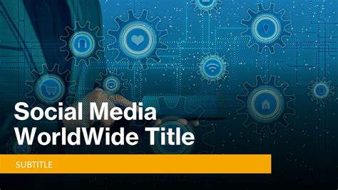 Digital World Social Media Powerpoint Template Slidesbase
