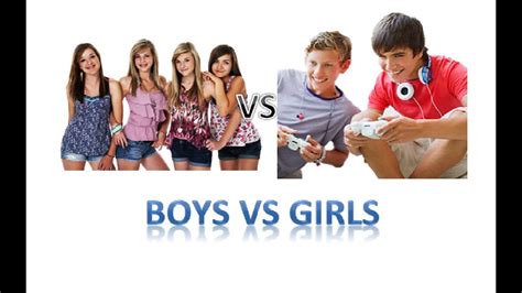 Boys Vs Girls Youtube