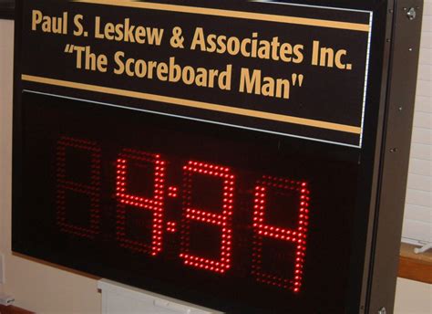 Scoreboard Man Time Of Day Clock Score Clock Digital Led