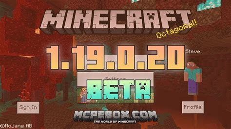 download minecraft 1 19 0 20 beta and preview apk free beta minecraft