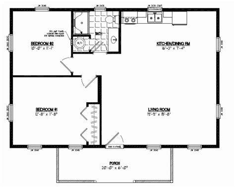 16 X 36 Cabin Floor Plans Floorplansclick